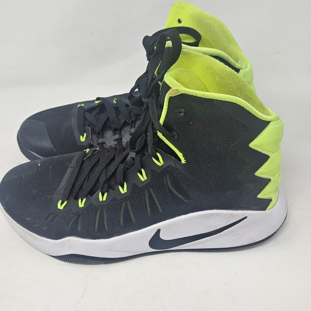 Nike Men's Zoom Hyperdunk 2016 Basketball Shoes Black Green Size 8.5 844359-007 - Picture 9 of 11
